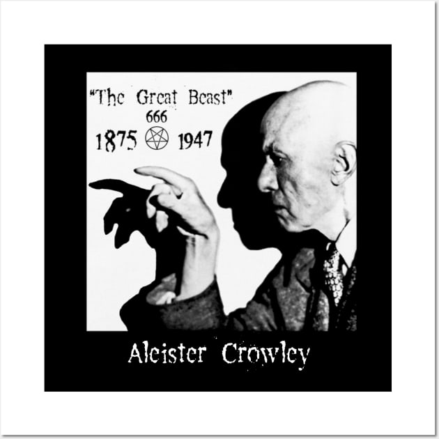 Aleister Crowley Infamous Occult. Wall Art by Den Tbd